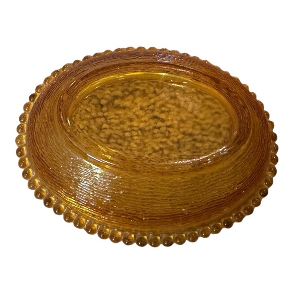 Vintage Indiana Glass Amber Hen on Nest Antique Lidded Dish 7” Collectible - Picture 7 of 12